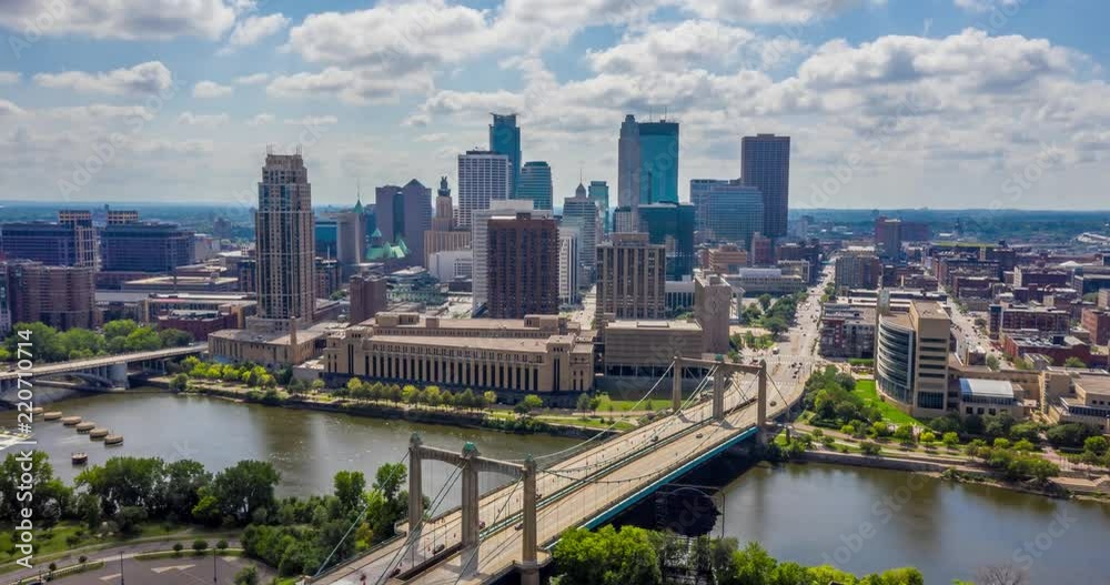 Aerial Hyperlapse of Downtown Minneapolis Aerial Hyperlapse of Downtown Minneapolis