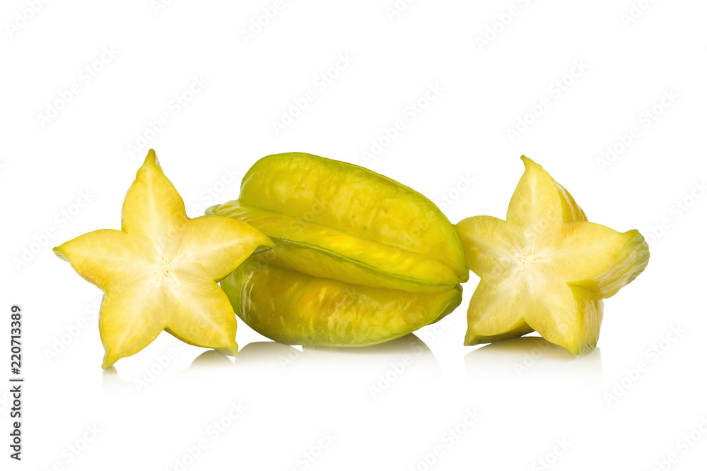 Fototapeta premium star apple. star fruit isolated on white background