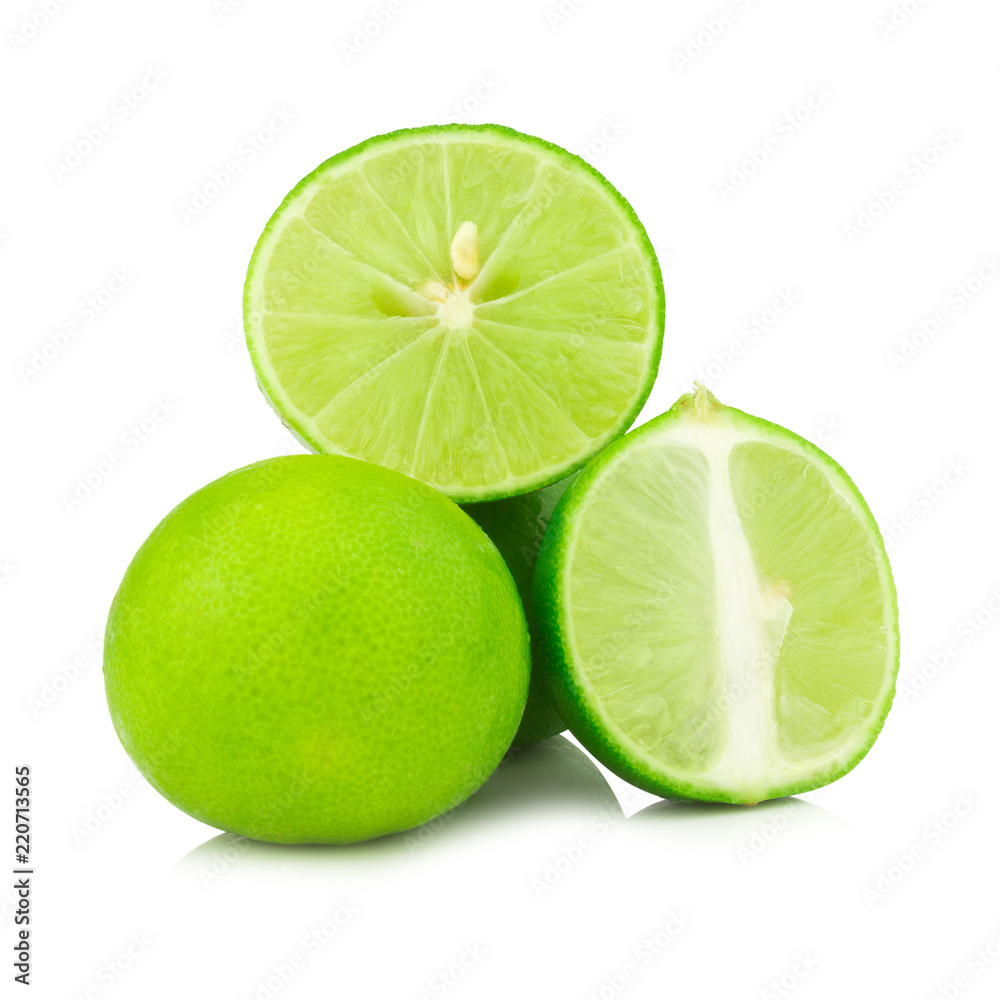 lime isolated on white background