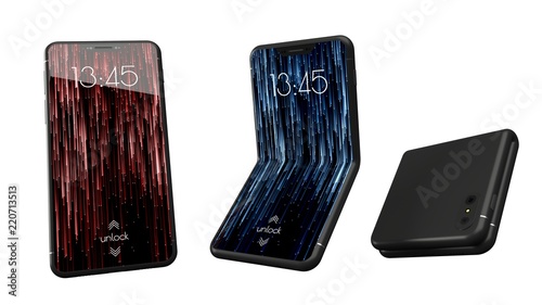 Fotografie modern design of bendable smartphone