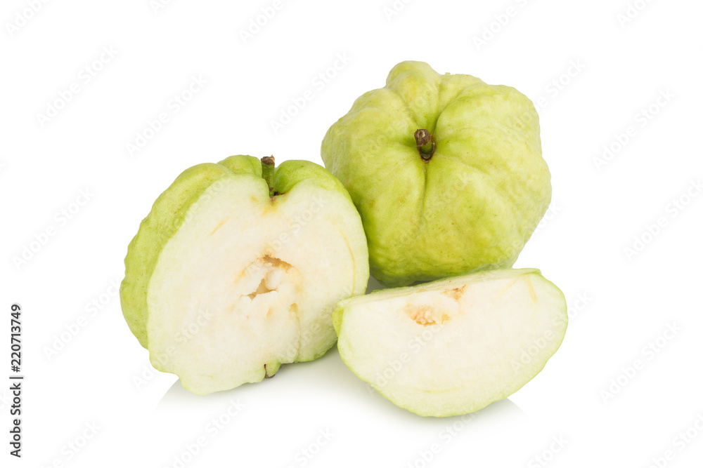 Guava fruit asian isolated on white background Guava fruit asian isolated on white background