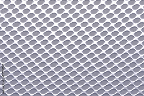 Aluminum perforated background, texture for industry, design. 3D rendering