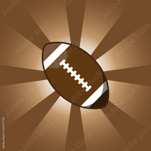 Football Sunrise Illustration