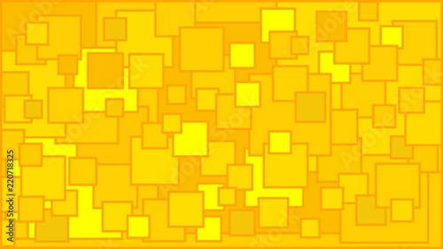 Squares in various shades of yellow background - Illustration, 
Illustration with squares, 
Yellow squares background