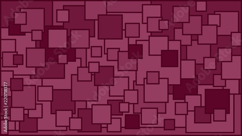 Squares in various shades of burgundy background - Illustration, 
Illustration with squares, 
Cyclamen squares background