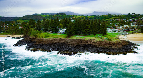 Photography Kiama storm waves in NSW Australia – Hi resolution photo of waves crashing on th