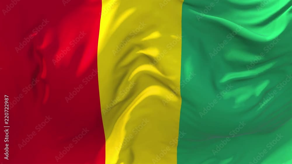 216. Guinea Flag Waving in Wind Slow Motion Animation . 4K Realistic Fabric Texture Flag Smooth Blowing on a windy day Continuous Seamless Loop Background. 216. Guinea Flag Waving in Wind Slow Motion Animation . 4K Realistic Fabric Texture Flag Smooth Blowing on a windy day Continuous Seamless Loop Background.
