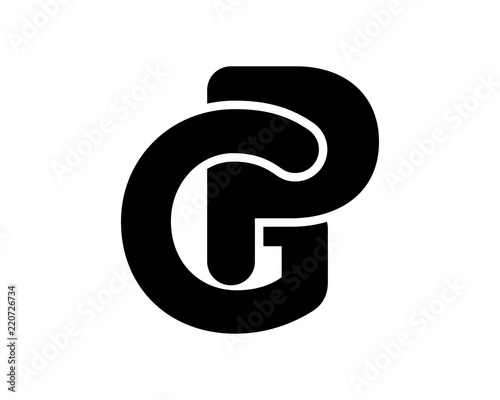 black silhouette initial typography alphabet font typeset logotype image vector icon