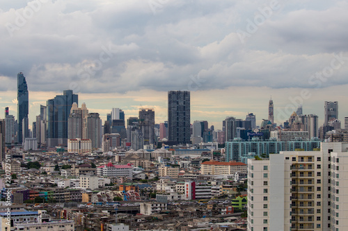 bangkok by day with clouds