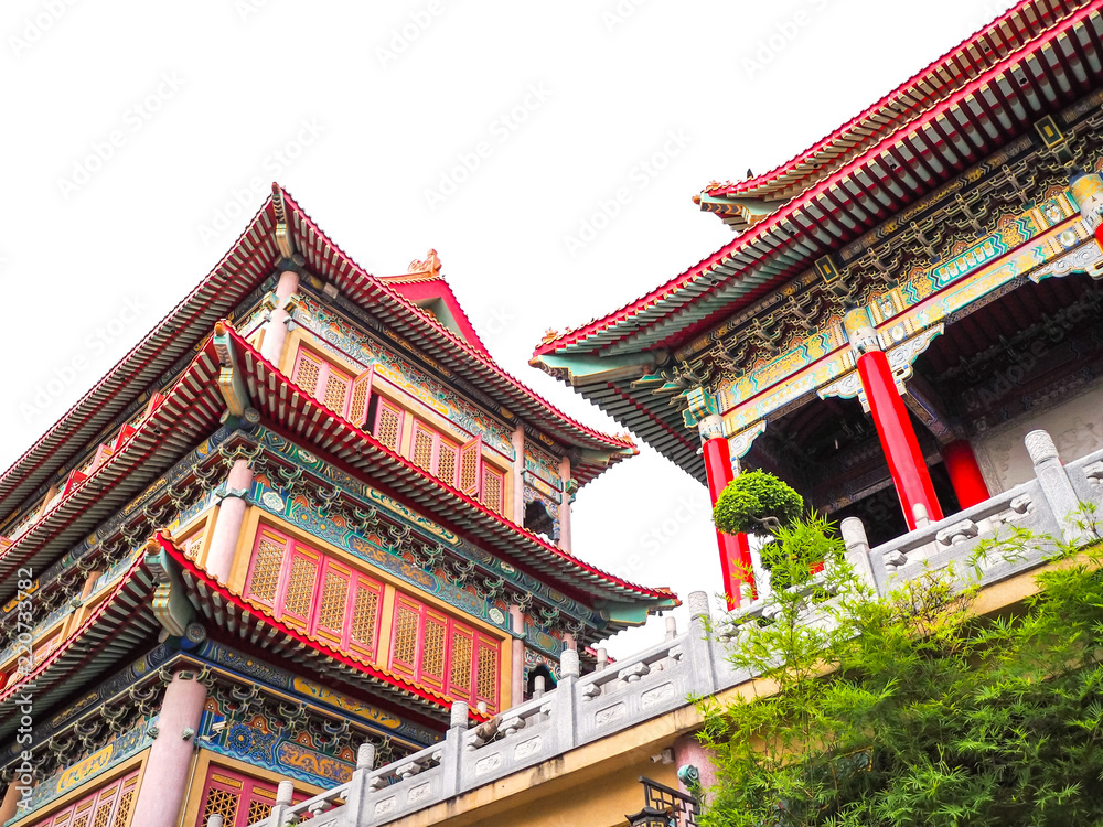 Chinese architecture style of temple inThailand. Chinese architecture style of temple inThailand.