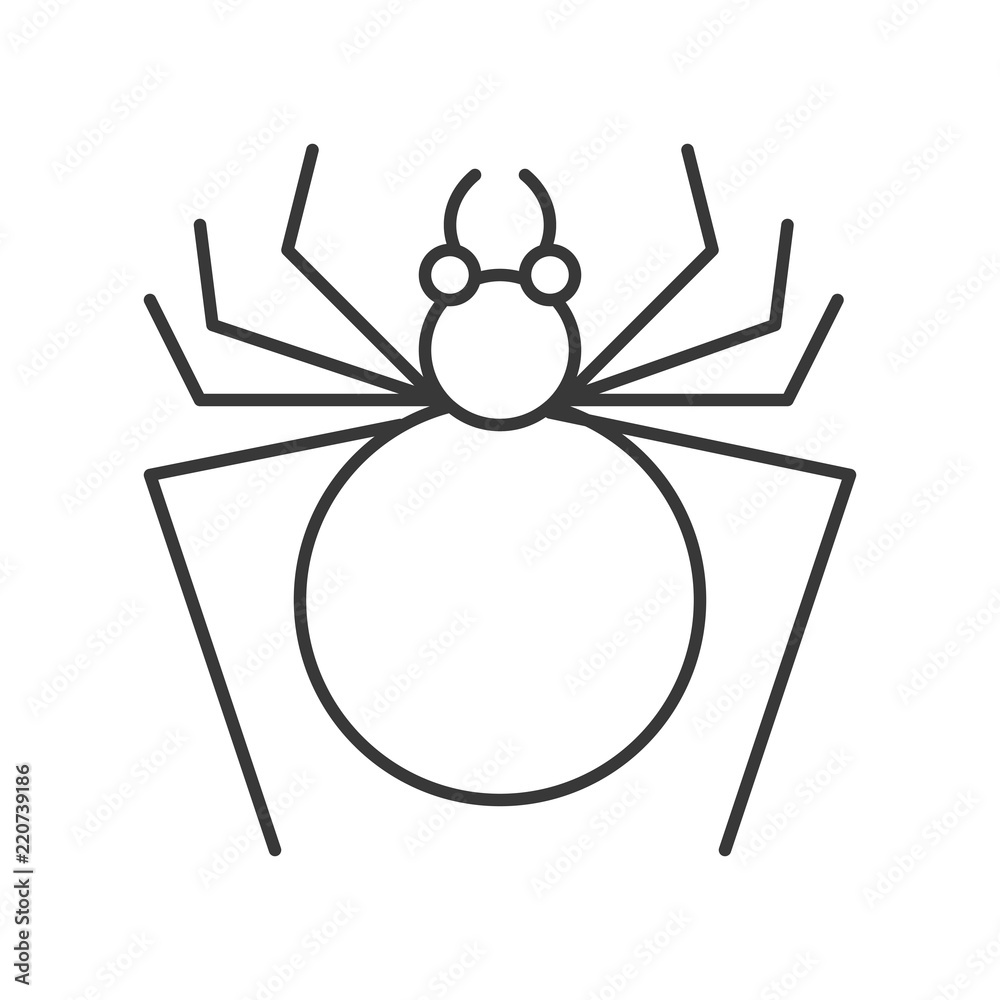 spider, halloween related hollow outline icon, editable stroke spider, halloween related hollow outline icon, editable stroke