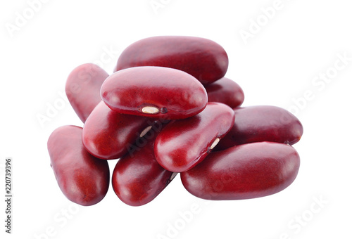 Red bean isolated on white background