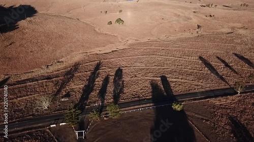 View of the dry countryside in Tarome, The Scenic Rim, Queensland. photo