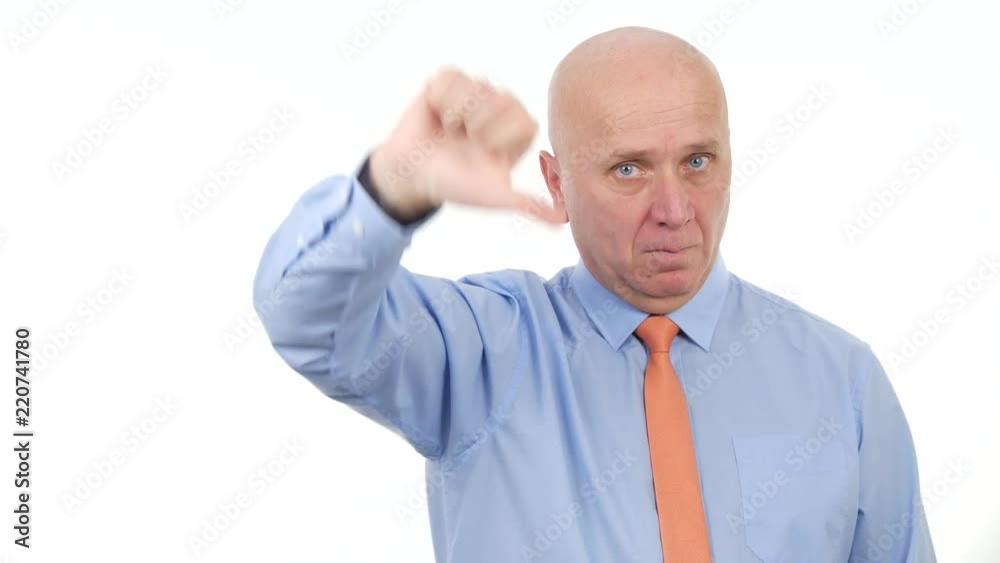 Businessman Image Thumbs Down Make Dislike Hand Gestures Businessman Image Thumbs Down Make Dislike Hand Gestures