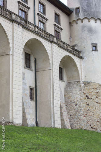 Fototapeta Naklejka Na Ścianę i Meble -  14th century medieval Nowy Wisnicz castle, Poland