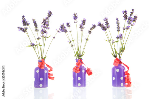 Fototapeta Naklejka Na Ścianę i Meble -  French lavender in vases