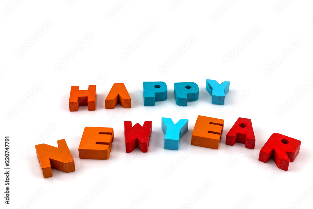 Obraz premium English alphabet to write the new year.