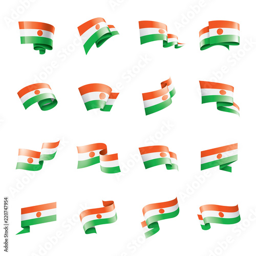 Free Download Niger flag, vector illustration on a white background - GFXLoad