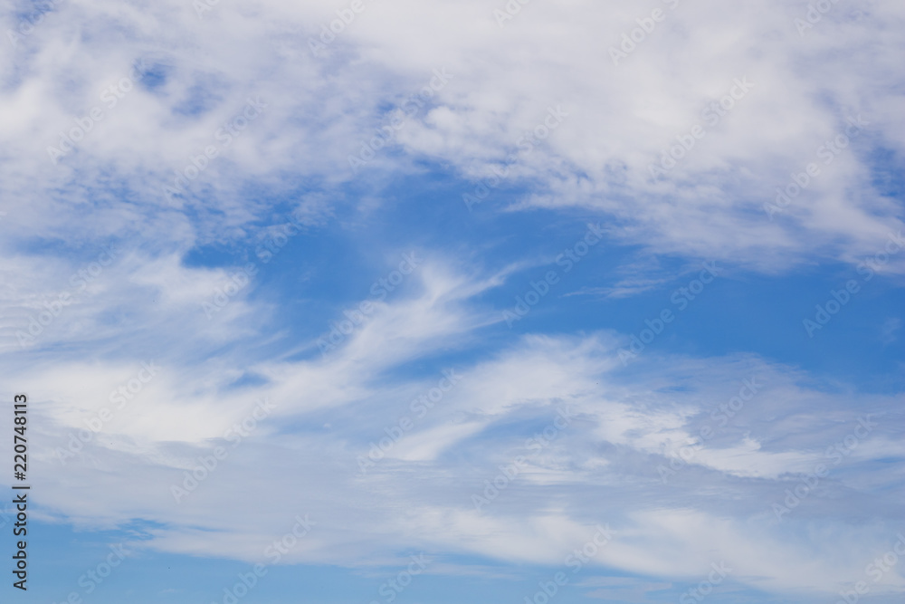Blue sky and beautiful clouds, nature background Blue sky and beautiful clouds, nature background