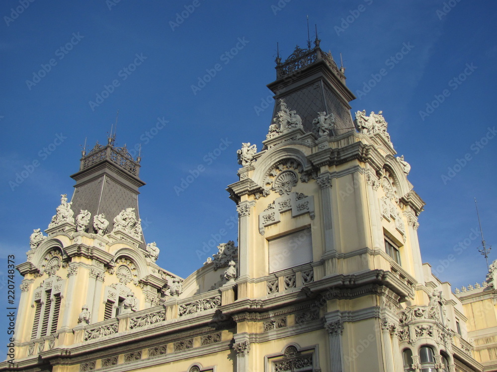 Beautiful old tower against the sky