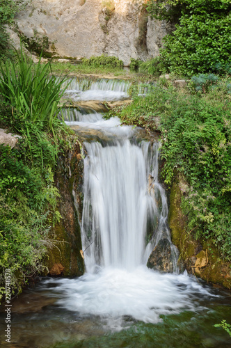 Waterfall in Alps.