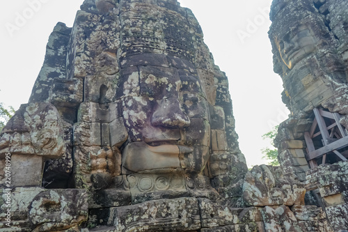 bayon face in bayon temple angkor wat siem reap cambodia © Sumeth