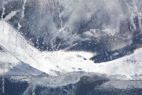 The texture of the ice. The...