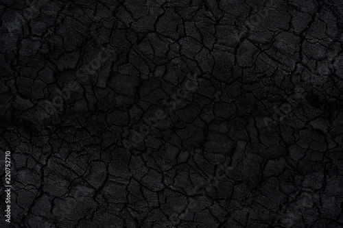 Close up Surface of charcoal