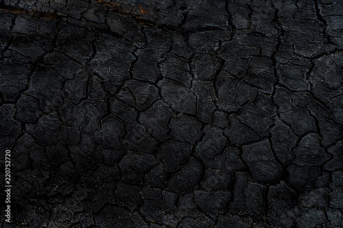 Close up Surface of charcoal