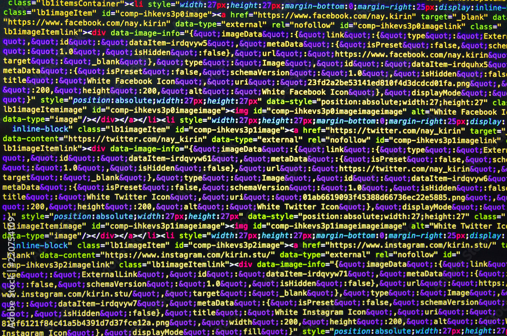 Desktop Source Code and Wallpaper by Computer Language with Coding and  Programming. Stock Photo - Image of background, pattern: 124706572