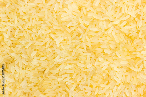 Background of the uncooked parboiled rice