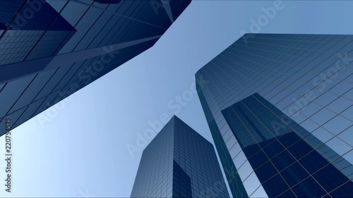 City Buildings With Blue Sky 01