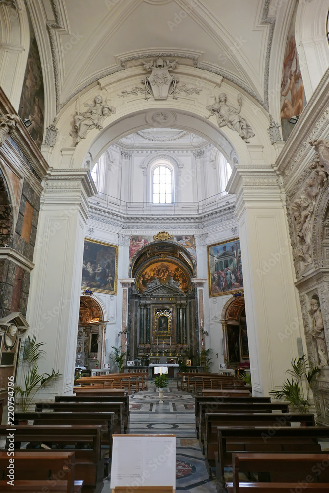 Santa Maria della Pace interior in Rome, Italy
