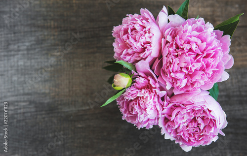 Fototapeta Naklejka Na Ścianę i Meble -  Pink peony flowers