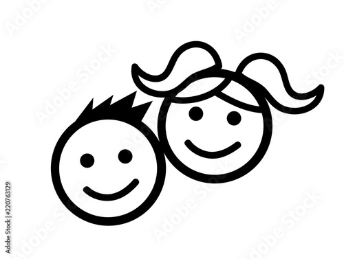 kids icon vector illustration 