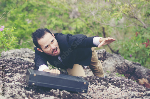 crazy business concept with...