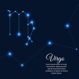 Virgo Horoscope star light abstact vector eps 10 for your design