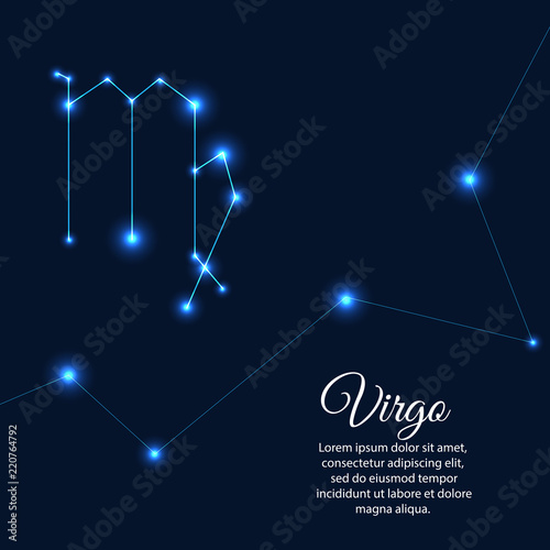 Virgo Horoscope star light abstact vector eps 10 for your design