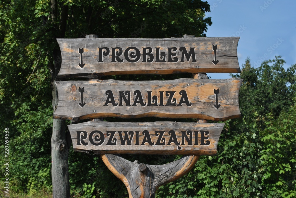 Fototapeta premium Problem - analiza i rozwiązanie
