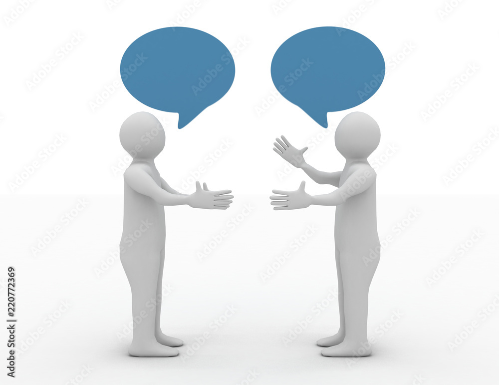 conversation with two mans concept conversation with two mans concept