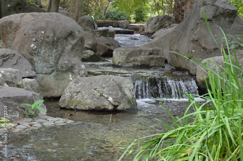 公園の中を流れている小川