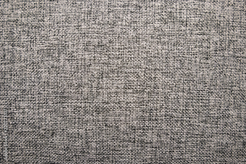 Tableau sur toile Grey textile interlaced pattern closeup, may be used as background or texture