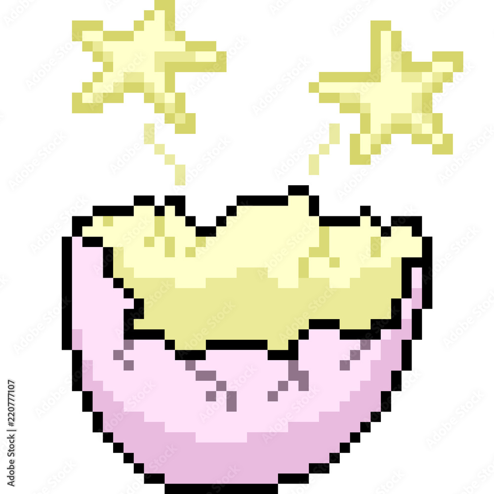 vector pixel art fantasy egg