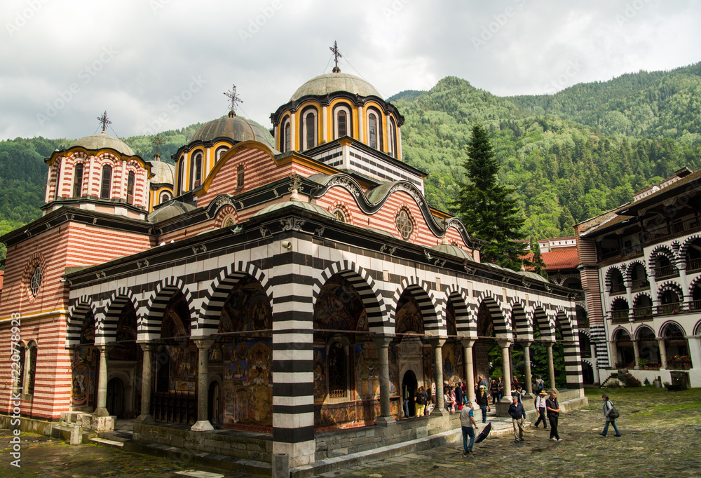 Monastery building in the mountain