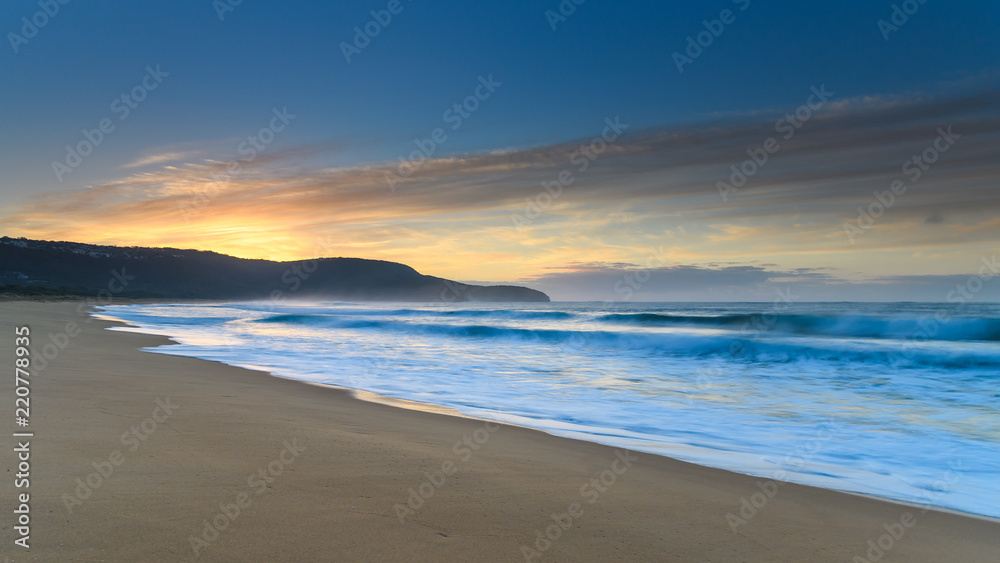 Seascape - Sun Rising at the Beach