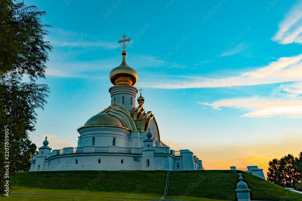 Khabarovsk, Russia - August 27, 2018: Church of St. Seraphim of Sarov