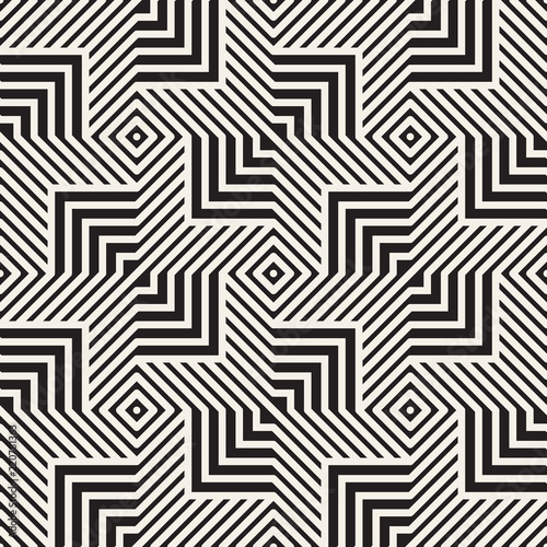 Vector seamless pattern. Modern stylish abstract texture. Repeating geometric tiles..