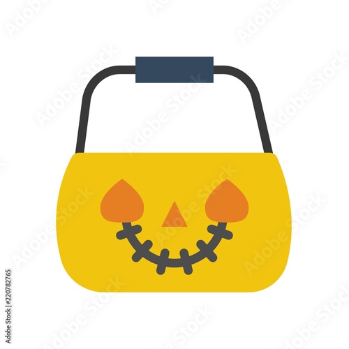 jack o lantern Halloween related icon, flat design