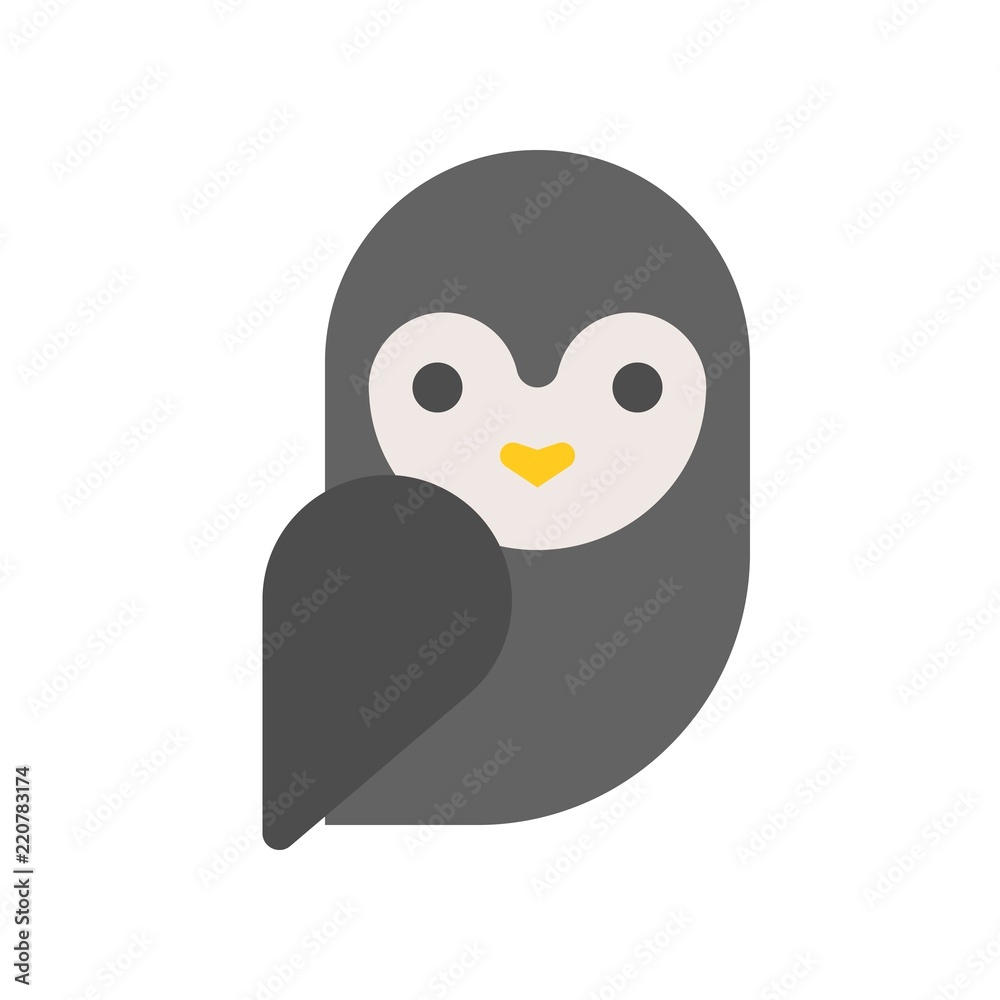 barn owl, Halloween related icon, pixel perfect design
