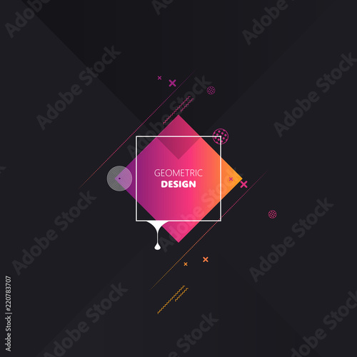 Hipster modern geometric abstract background. Use for modern design, cover, template, decorated, brochure, flyer.
